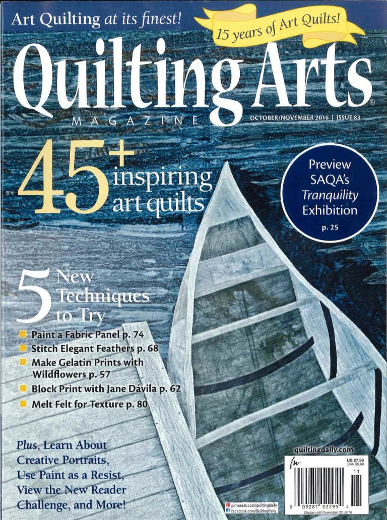 New Article in Quilting Arts Magazine