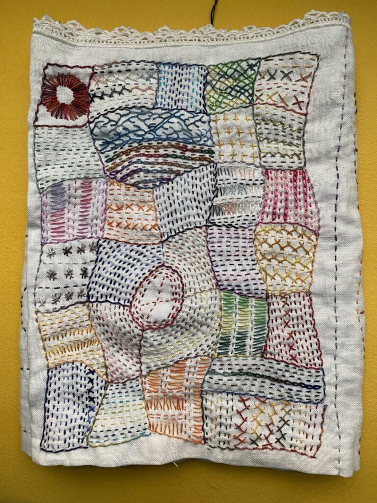 OCTOBER journal stitching