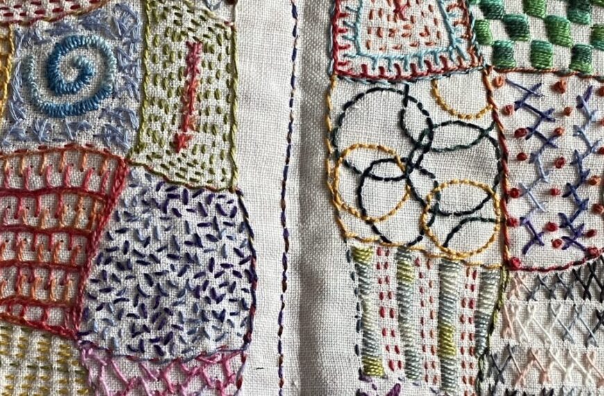 sliver of January and February stitch journal 2025